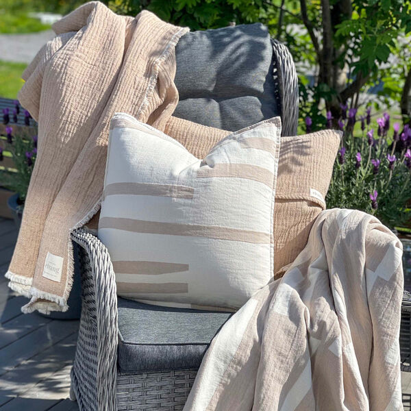 Lyme Grass Throw, beige, ELVANG