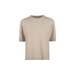 Janet Short sleeve Knit, beige, Stenströms