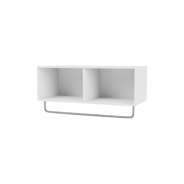 COAT Shelf with Clothes Rack, 101 new white COAT Shelf with Clothes Rack, 101 new white, Montana Furniture