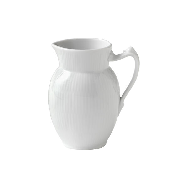White Fluted Jug 38 cl, Royal Copenhagen