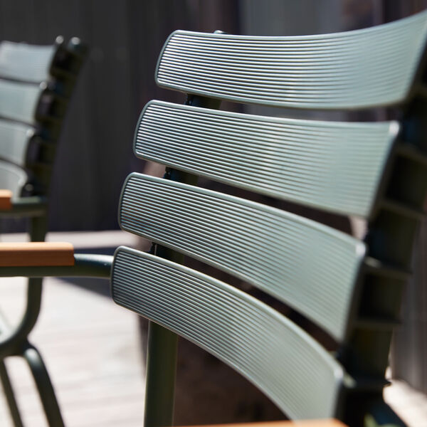 ReCLIPS Bamboo Dining Chair, olive green, HOUE