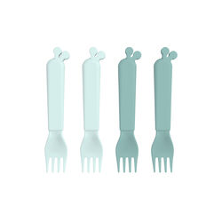 Raffi Kiddish 4-pack Forks, blue, Done by Deer