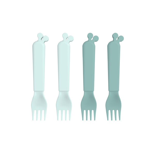 Raffi Kiddish 4-pack Forks, blue, Done by Deer