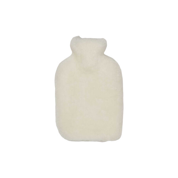 Cover for Hot-Water Bottle in Sheepskin, white, NATURES Collection