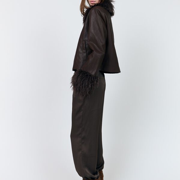 TalmaLL Pants, dark mokka, Lollys Laundry