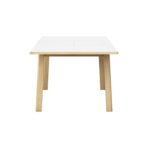 6490 Ana Extension Dining Table 220 cm, white/soap treated oak 6490 Ana Extension Dining Table 220 cm, white/soap treated oak, Fredericia Furniture