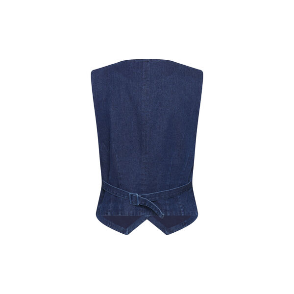 JaclynSZ Vest, dark blue denim, Saint Tropez
