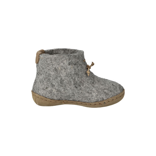 Felt Ankle Shoe Kids, grey, Glerups