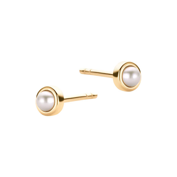 PEARL EARRING, gold plated PEARL EARRING, gold plated, Spirit Icons