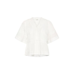 IHVOILANA SS Blouse, cloud dancer, ICHI