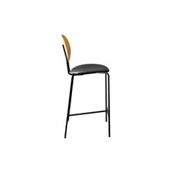 PIET HEIN Counter Chair, oiled oak/Solid Black 509, Sibast Furniture