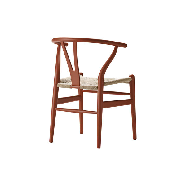 CH24 Wish Bone Chair, soft terracotta, Carl Hansen & Søn