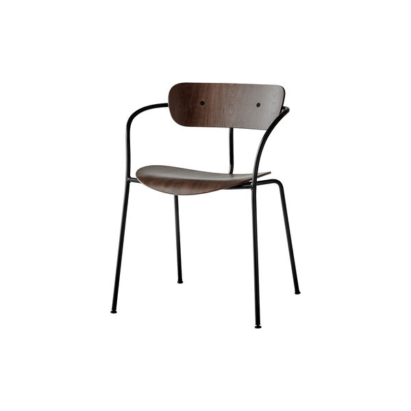 Pavilion AV2 Chair, walnut/black, &Tradition