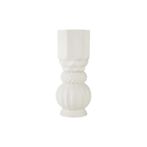 Samsurium Towerbell Vase, white, Dottir Nordic Design