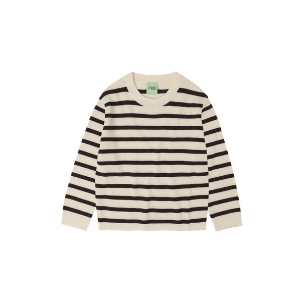 Longsleeve Tee, ecru/mocca, FUB