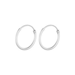 Tiny Plain Hoops, silver, Pernille Corydon Jewellery