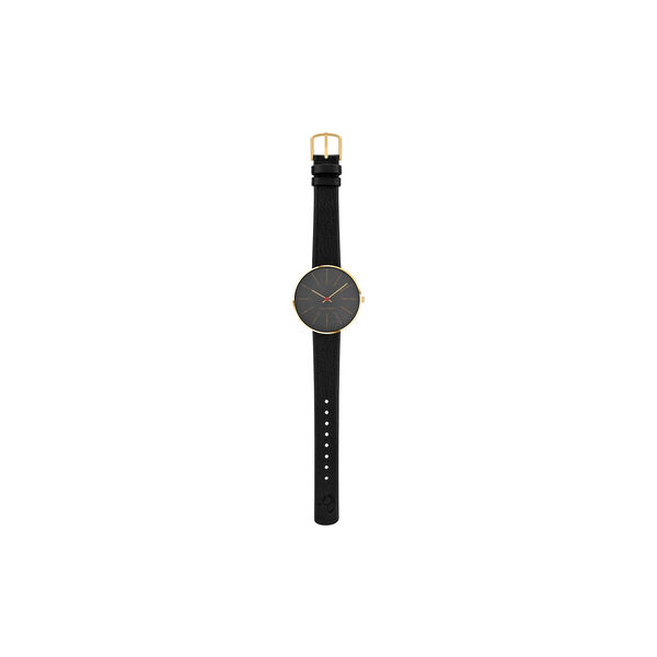 Bankers Wrist Watch, grey/gold/black, Arne Jacobsen Watches