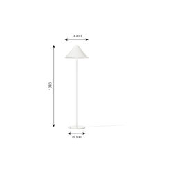 Keglen Floor Lamp, white, Louis Poulsen