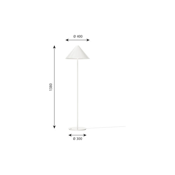 Keglen Floor Lamp, white Keglen Floor Lamp, white, Louis Poulsen