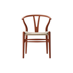 CH24 Wish Bone Chair, soft terracotta, Carl Hansen & Søn