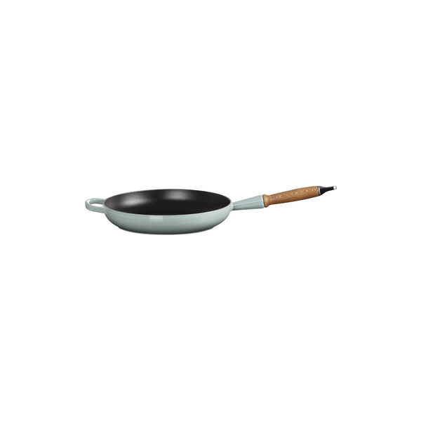 Signature cast iron frying pan with wooden handle &Oslash; 28 cm, sea salt, Le Creuset