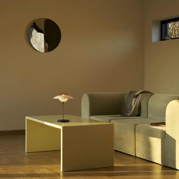 PH 80 Portable Lamp, opal white/high lustre chrome plated, Louis Poulsen