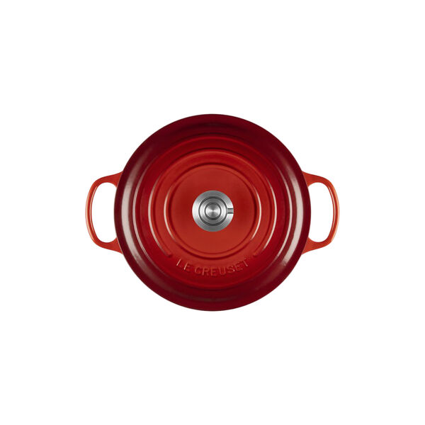 Signature Round Cocotte | 26 cm | Cerise, Le Creuset