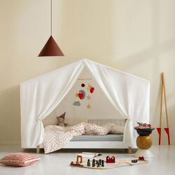 Wood Original House Bed, white/oak, Oliver Furniture