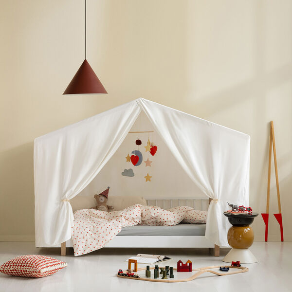 Wood Original House Bed, white/oak, Oliver Furniture