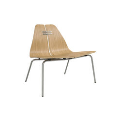 PK23™ Lounge Chair, clear lacquered oak/steel, Fritz Hansen