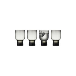 Sorrento water glass 4 pcs, smoke, Lyngby Glas