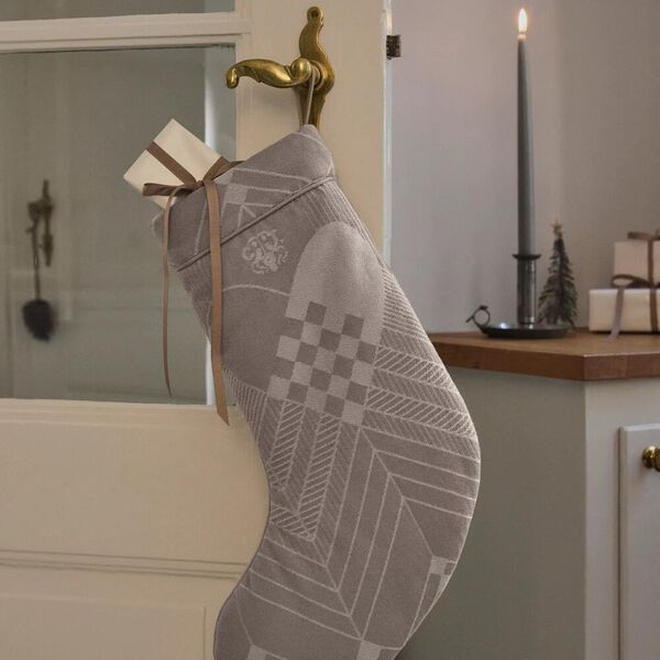 CHRISTMAS Stocking, deep red, Georg Jensen Damask