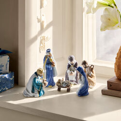 Nativity Set Joseph, Mary & Baby Jesus, Royal Copenhagen