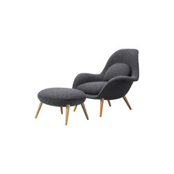 Swoon Chair and Ottomann, Hallingdal 180, Fredericia Furniture