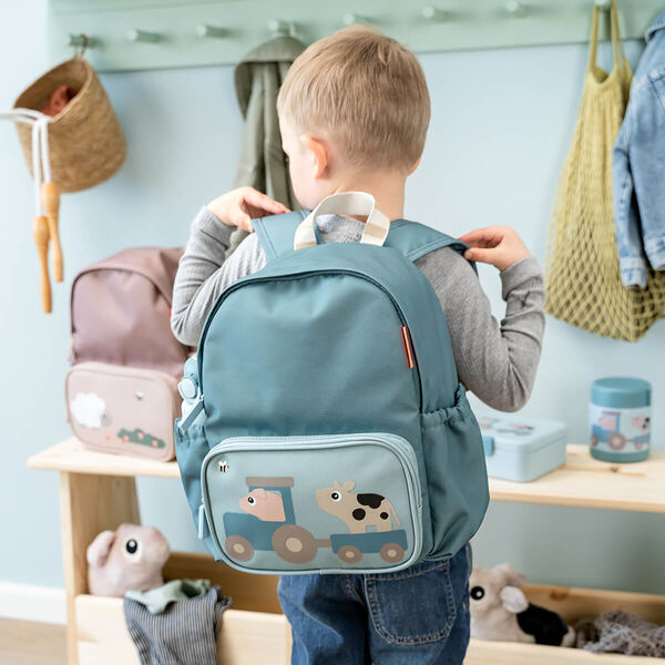 Tiny Farm Kids Backpack, blue, Done by Deer