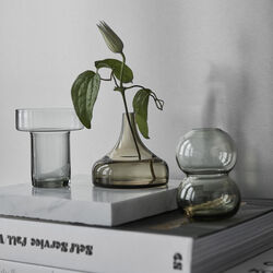 Midsummer Water Avens Mini vase 8,2 cm, brown, Orrefors