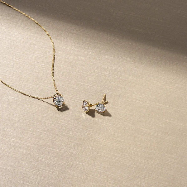 Venice Solitaire Necklace | 14 kt. Gold | 0,50 ct, Sif Jakobs Jewellery