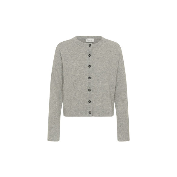 13 THE KNIT CARDIGAN | Light Grey Melange | Cardigan, My Essential Wardrobe