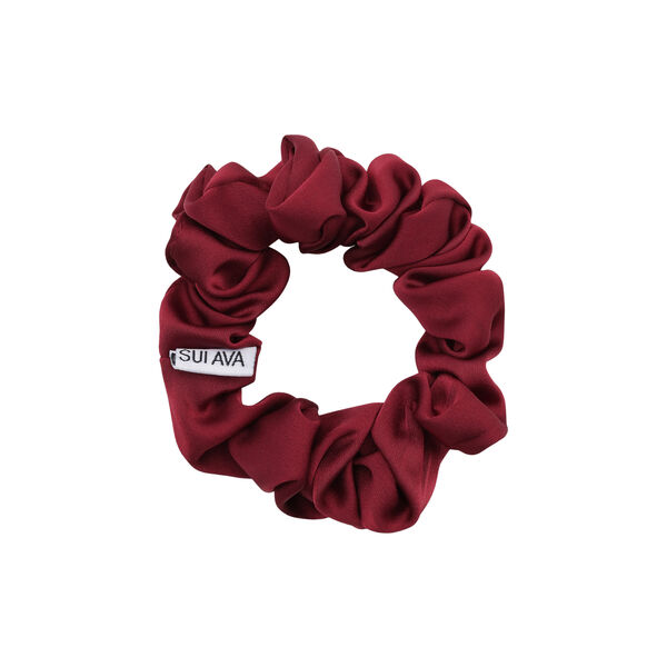 Ruched Ribbon Scrunchie, french wine, SUI AVA