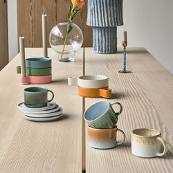 Styles Espresso Cup 2 pcs, blue/amber, Villa Collection