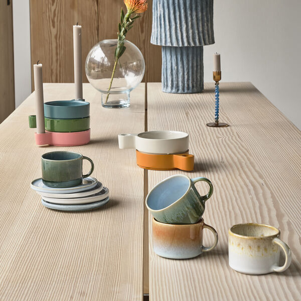 Styles Espresso Cup 2 pcs, blue/amber, Villa Collection