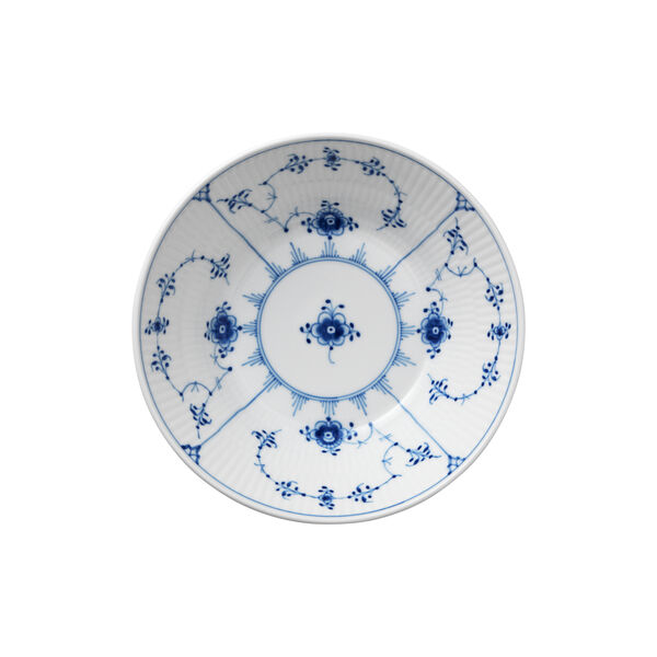 Blue Fluted Plain Deep Plate &Oslash; 17 cm, Royal Copenhagen
