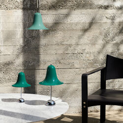 Pantop Table Lamp, dark teal, Verpan