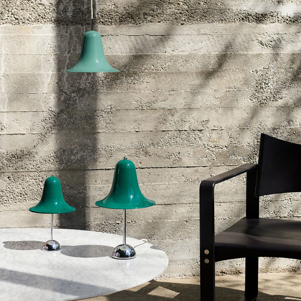 Pantop Table Lamp, dark teal, Verpan