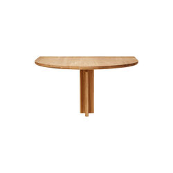 Trefoil Folding Wall Table, oak, Form & Refine