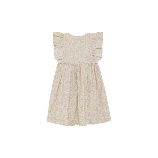 Dress SS in Liberty Fabric, double cream, HUTTEliHUT