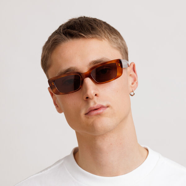 GRACE REVEAL sun glasses, havana/transparent, MESSYWEEKEND