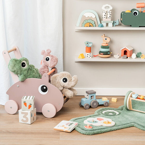 Croco Cuddle Bestie, green, Done by Deer