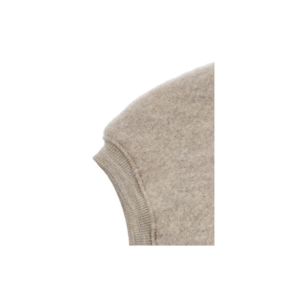 Wool Fleece Balaclava Eli, khaki melange, Wheat