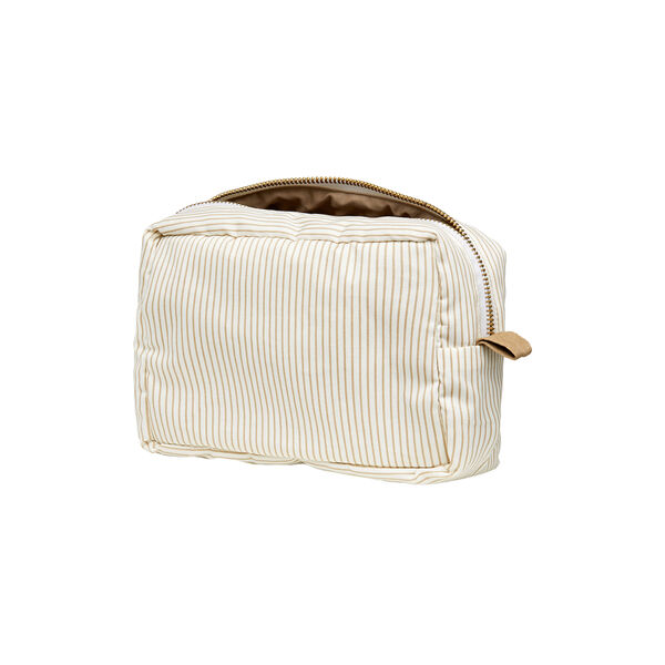 Makeup Bag, classic stripes camel, Cam Cam Copenhagen